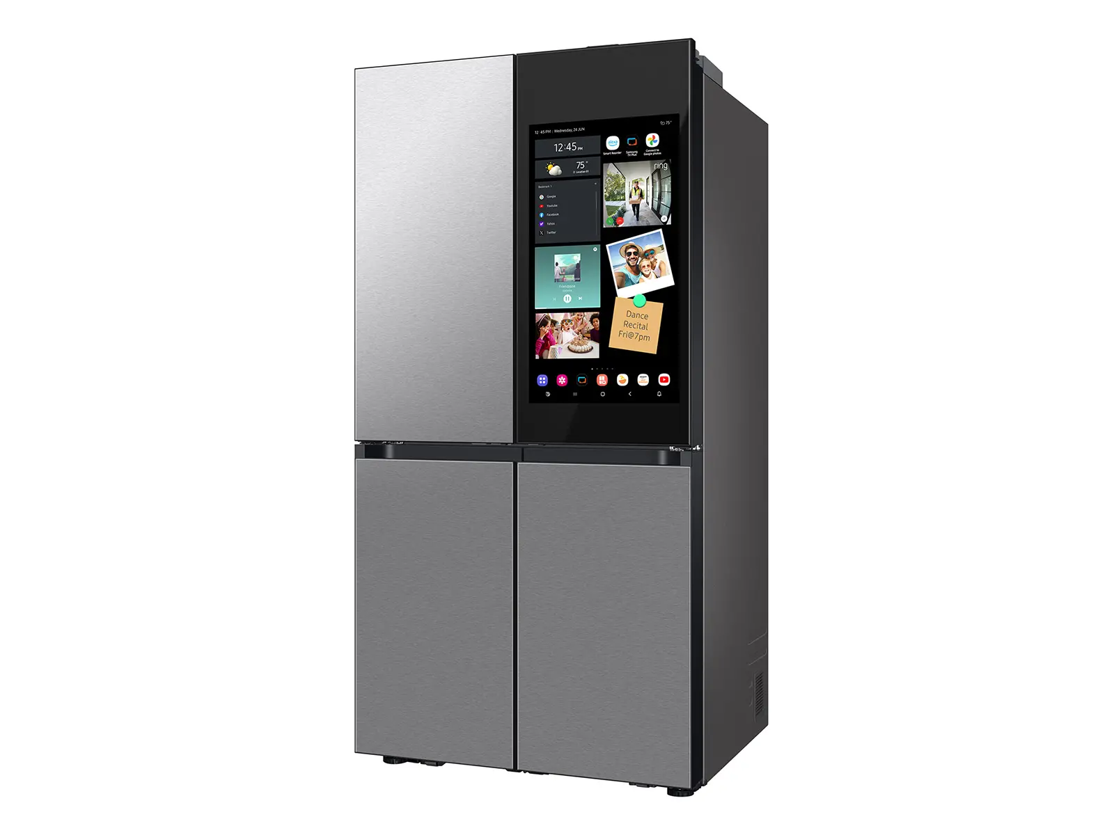 Samsung Bespoke AI 28.6 Cu Ft 4‑Door Flex™ Refrigerator – Stainless Steel with AI Family Hub™+-20
