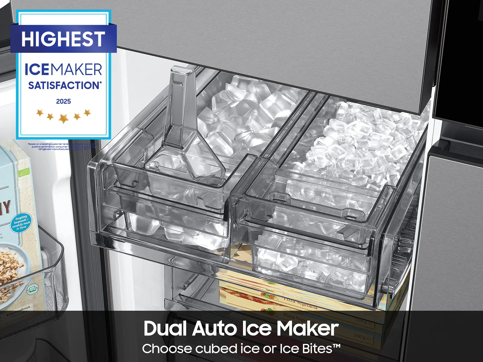 Samsung Bespoke AI 28.6 Cu Ft 4‑Door Flex™ Refrigerator – Stainless Steel with AI Family Hub™+-6
