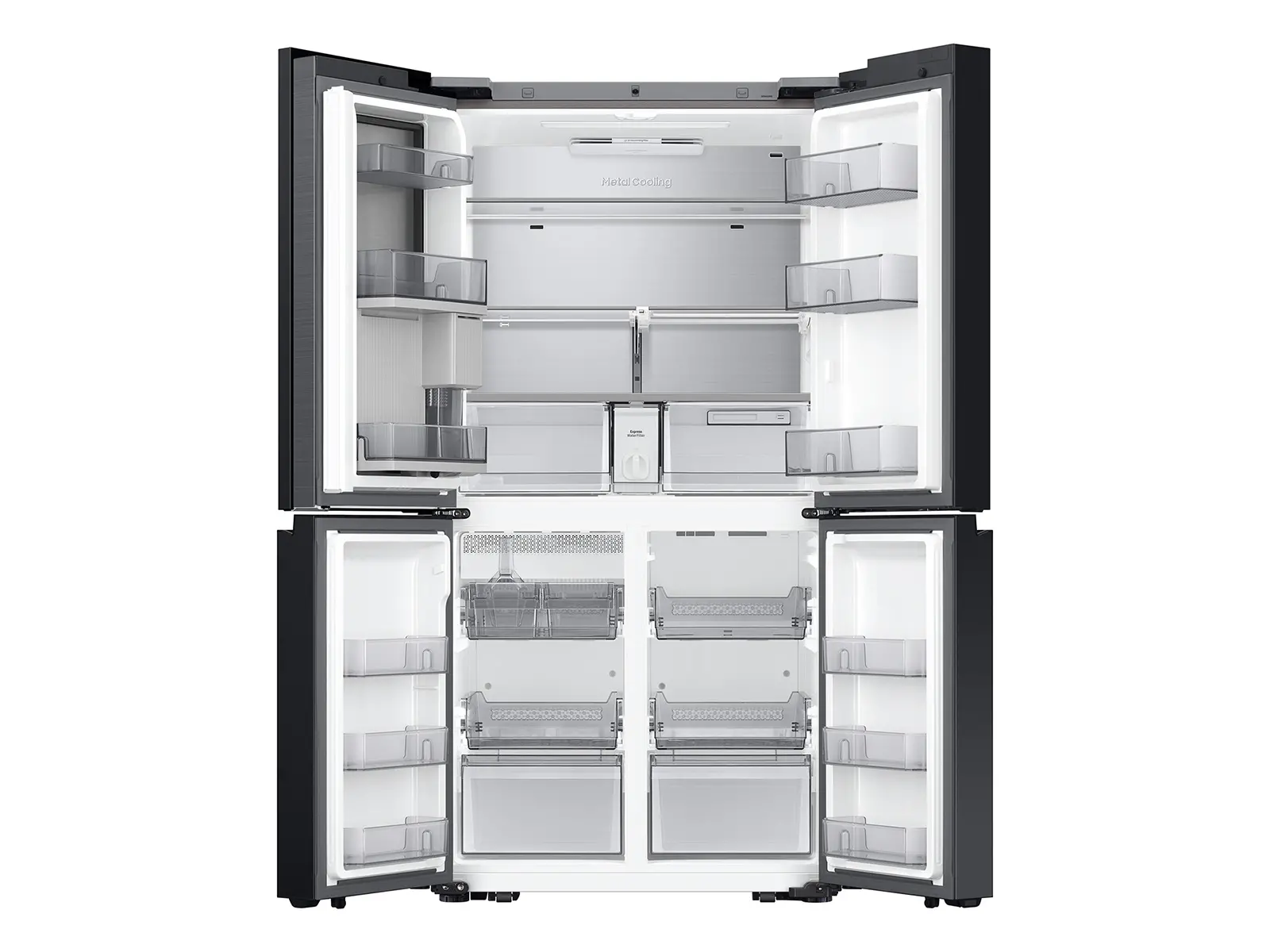 Samsung Bespoke AI 22.5 Cu Ft 4‑Door Flex™ Refrigerator - Counter‑Depth Stainless Steel with AI Family Hub™+-12