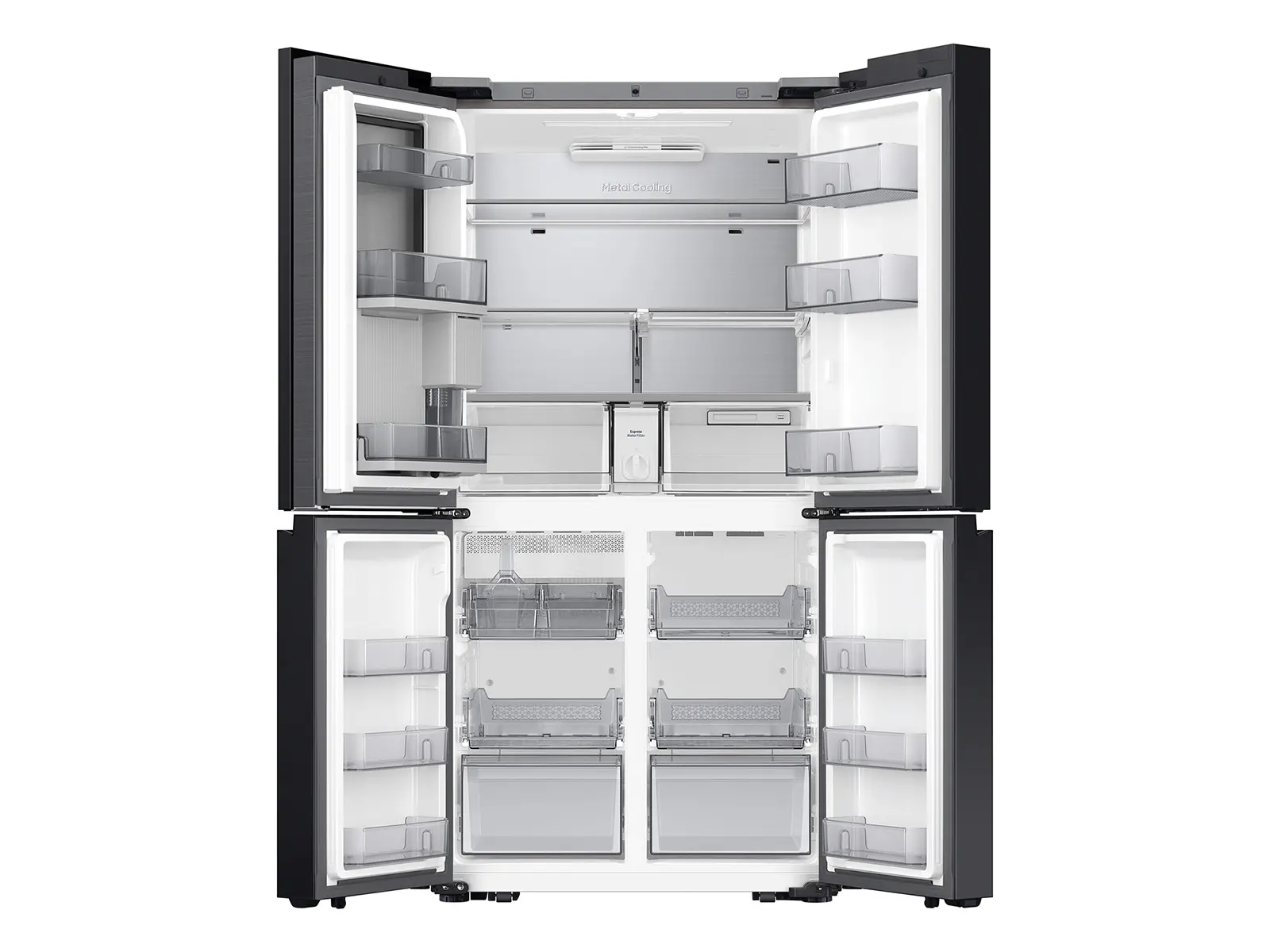 Samsung Bespoke AI 28.6 Cu Ft 4‑Door Flex™ Refrigerator – White Glass with AI Family Hub™+-12