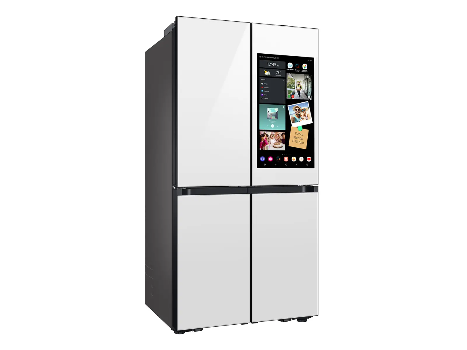 Samsung Bespoke AI 28.6 Cu Ft 4‑Door Flex™ Refrigerator – White Glass with AI Family Hub™+-8
