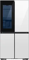 Samsung Bespoke 28.6 Cu Ft 4-Door Flex Refrigerator - White Glass