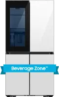 Samsung Bespoke 28.6 Cu Ft 4-Door Flex Refrigerator - White Glass