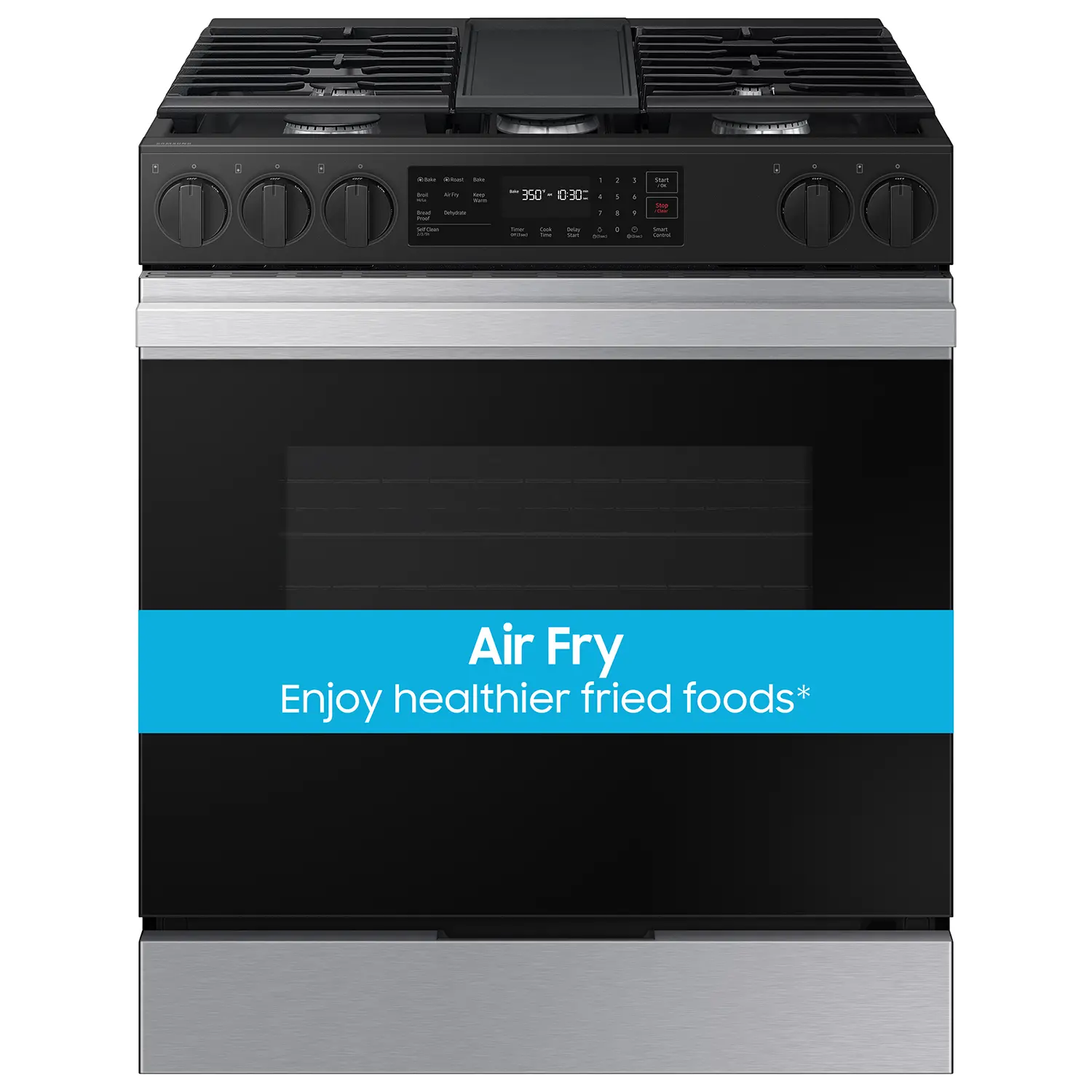 NSG6DG8300SR Samsung Bespoke Smart 6.0 Cu Ft Gas Range - Stainless Steel-2