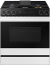 NSG6DB870012 Bespoke Smart 6.0 Cu Ft Gas Range with Smart Oven Camera - White Glass