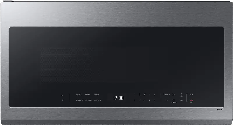 Samsung Bespoke 2.1 cu ft Over-the-Range Microwave with Wi-Fi - Stainless Steel