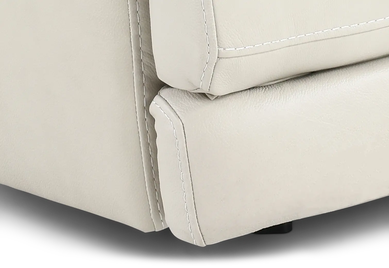 Rushton White Leather 6 Piece Power Reclining Sectional-7