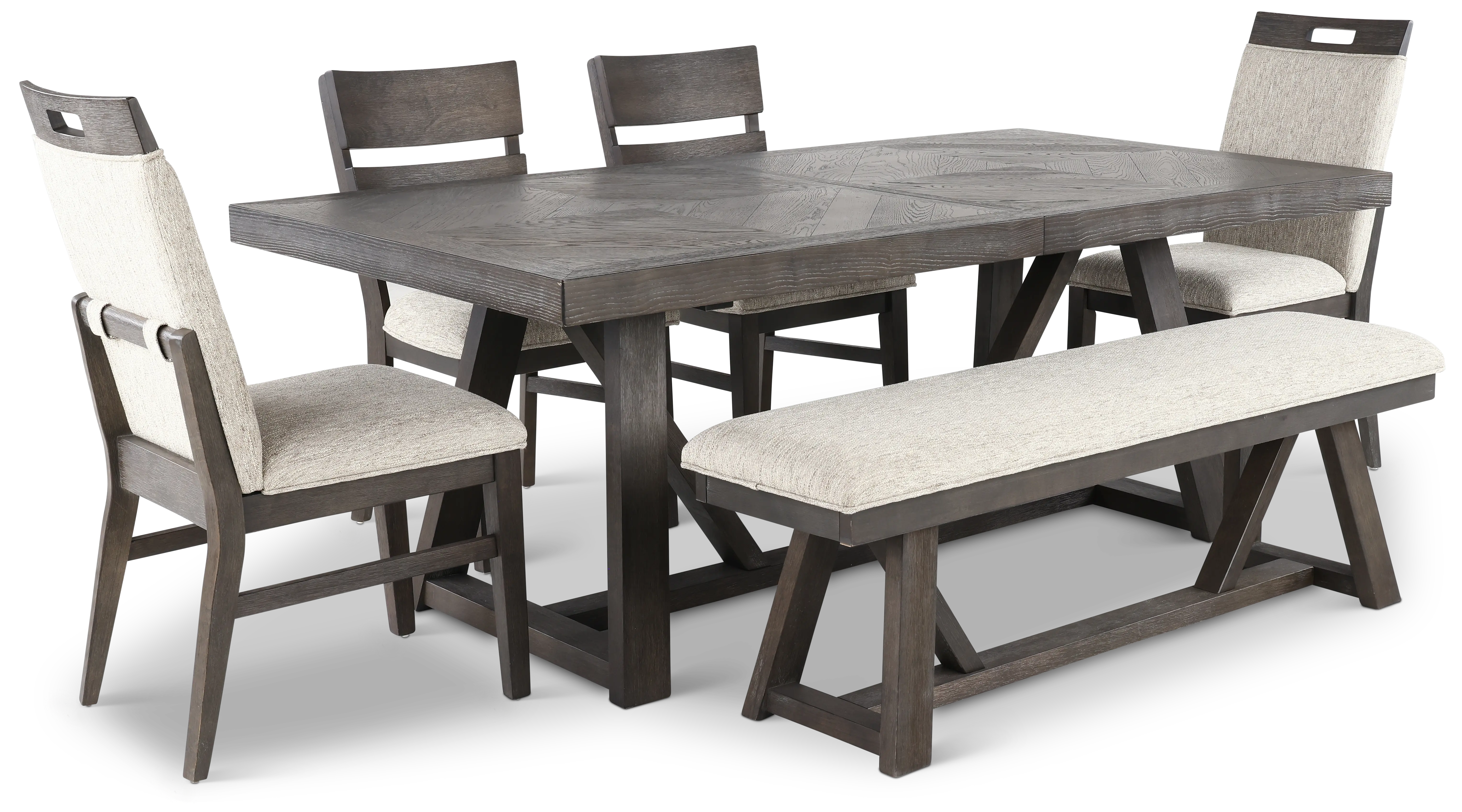 Hearst Reclaimed Brown 6 Piece Dining Set-1