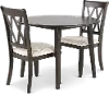 Lakewood Espresso Brown 3 Piece Dining Set