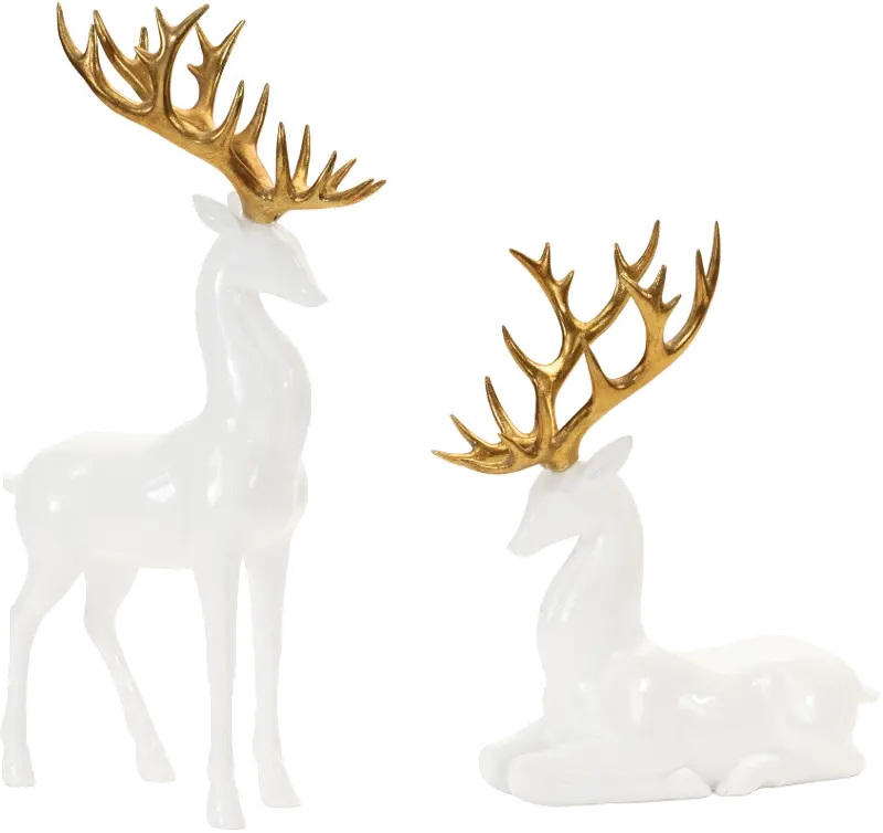 Melrose 2-pc. Modern Holiday Deer Table Decor Set
