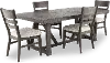 Hearst Reclaimed Chevron 5 Piece Dining Set