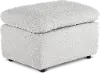 Plush Dolphin Light Gray Ottoman