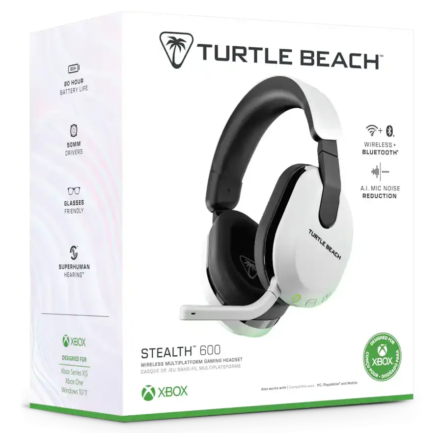 TURL021031XBX Turtle Beach Stealth 600 Wireless Over-Ear Multiplatform Gaming Headset - White-17