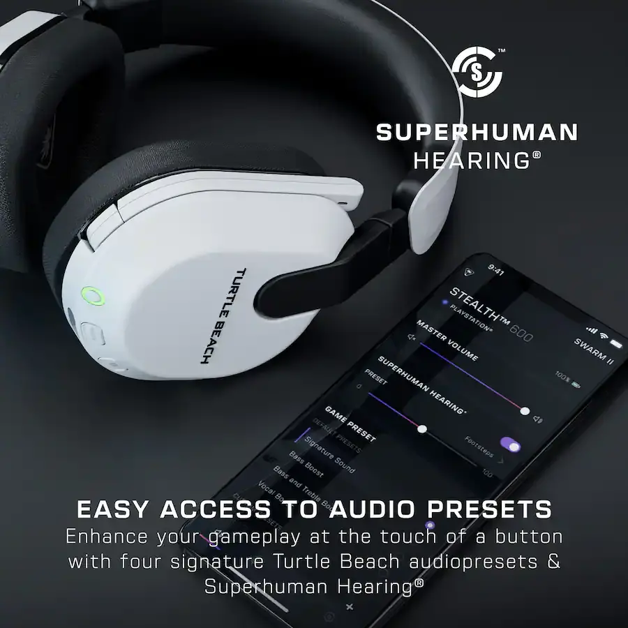 TURL021031XBX Turtle Beach Stealth 600 Wireless Over-Ear Multiplatform Gaming Headset - White-9