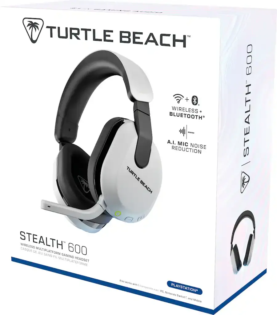 TURL031030PS5 Turtle Beach Stealth 600 Wireless Over-Ear Gaming Headset for PS5, PS4, and PC - White-18