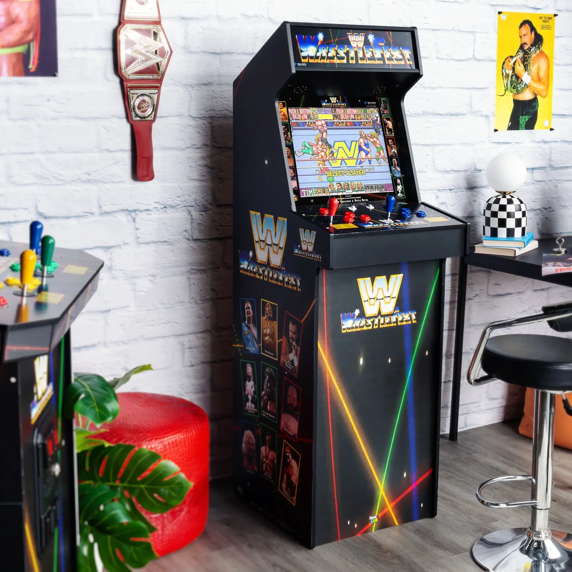 B0FSM2PWRZ Arcade 1Up WWE Wrestlefest Ultra Series Arcade-10