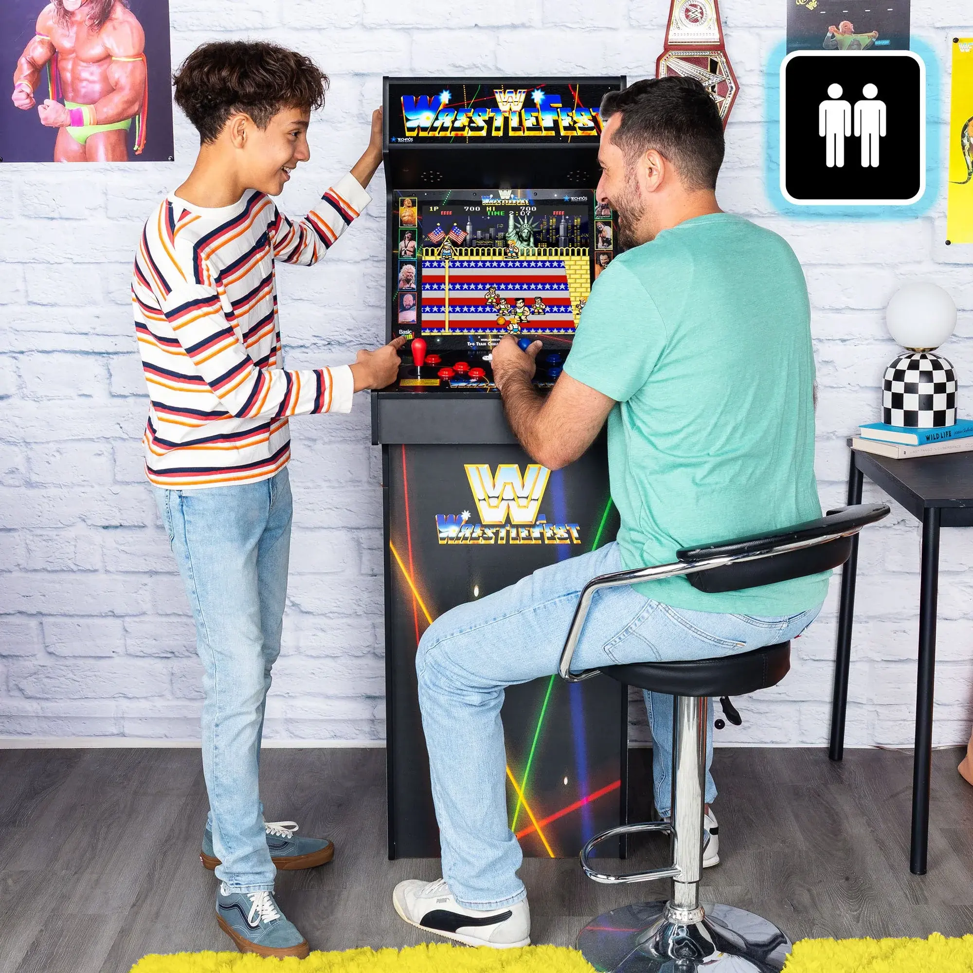 B0FSM2PWRZ Arcade 1Up WWE Wrestlefest Ultra Series Arcade-2