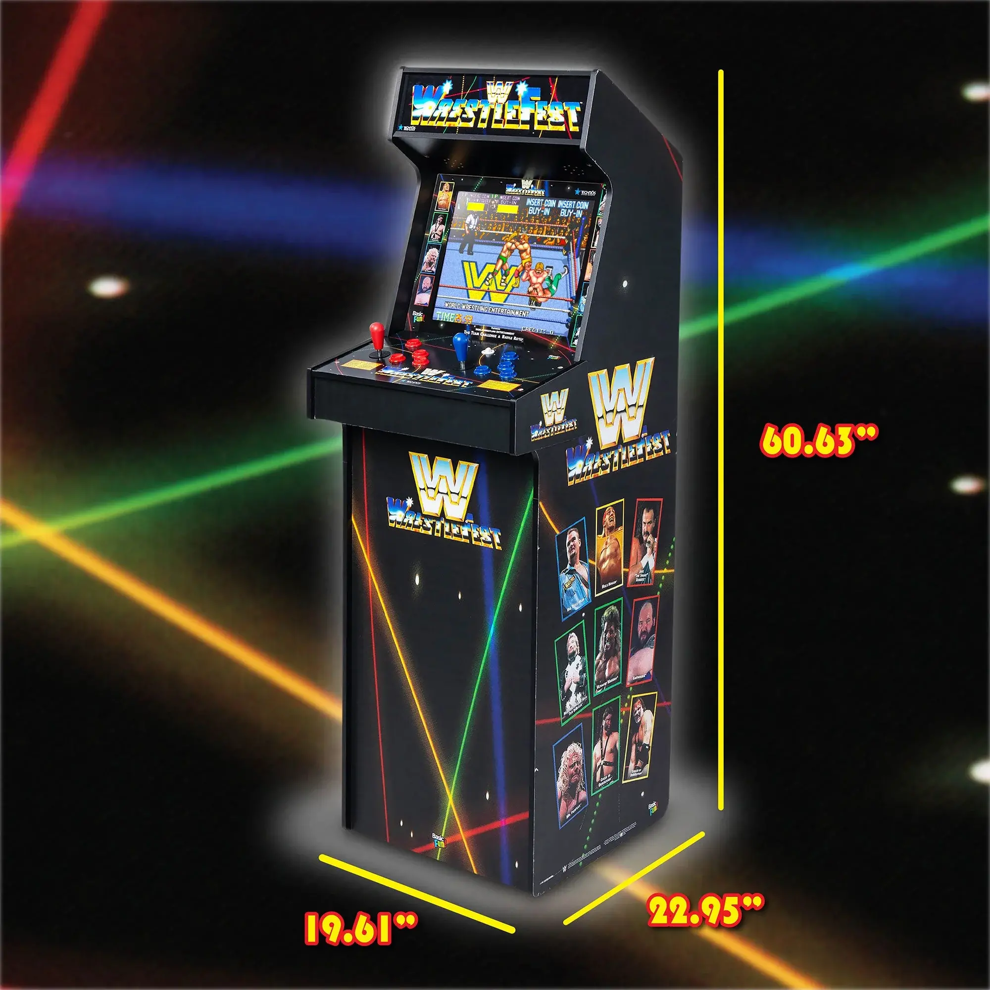 B0FSM2PWRZ Arcade 1Up WWE Wrestlefest Ultra Series Arcade-3