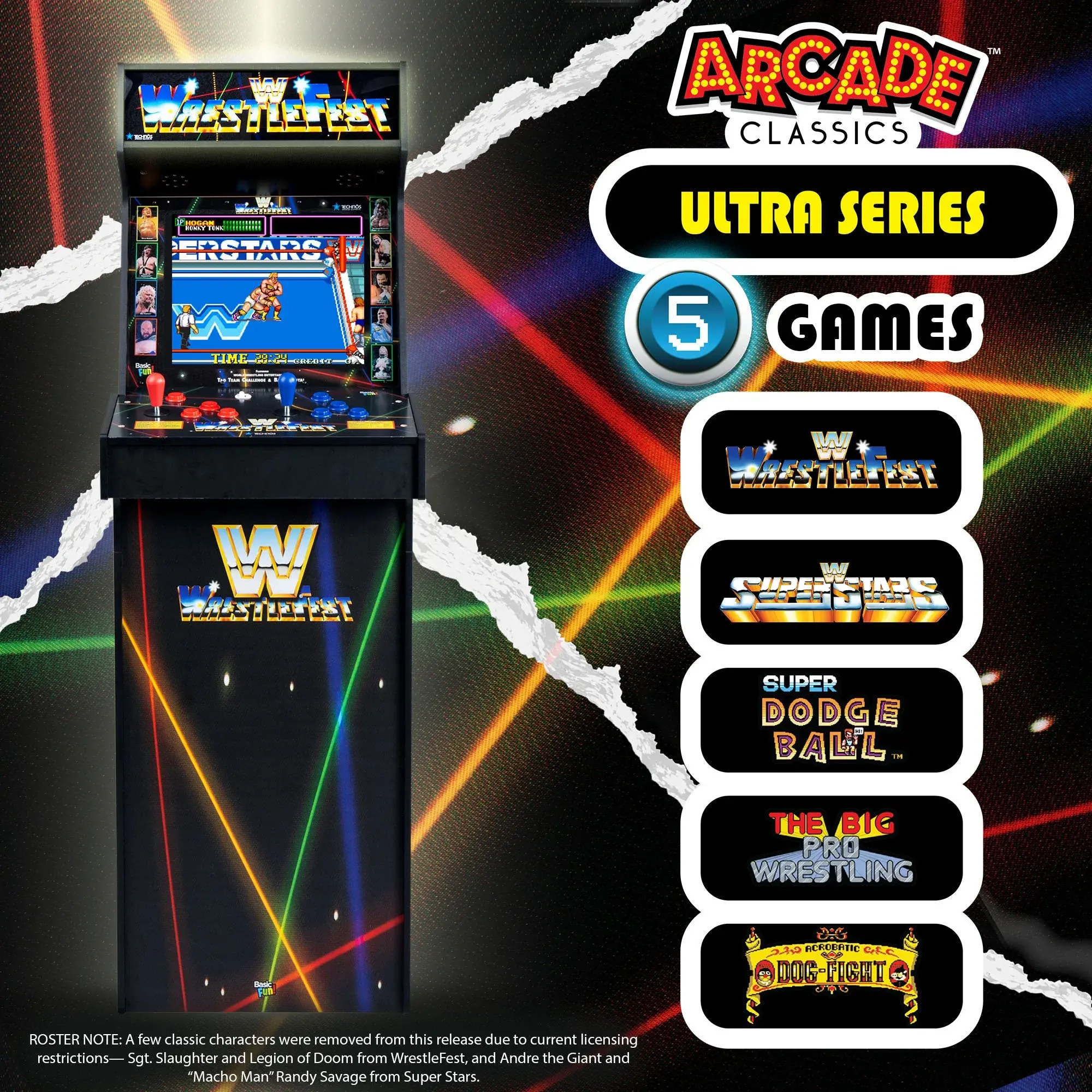 B0FSM2PWRZ Arcade 1Up WWE Wrestlefest Ultra Series Arcade-7