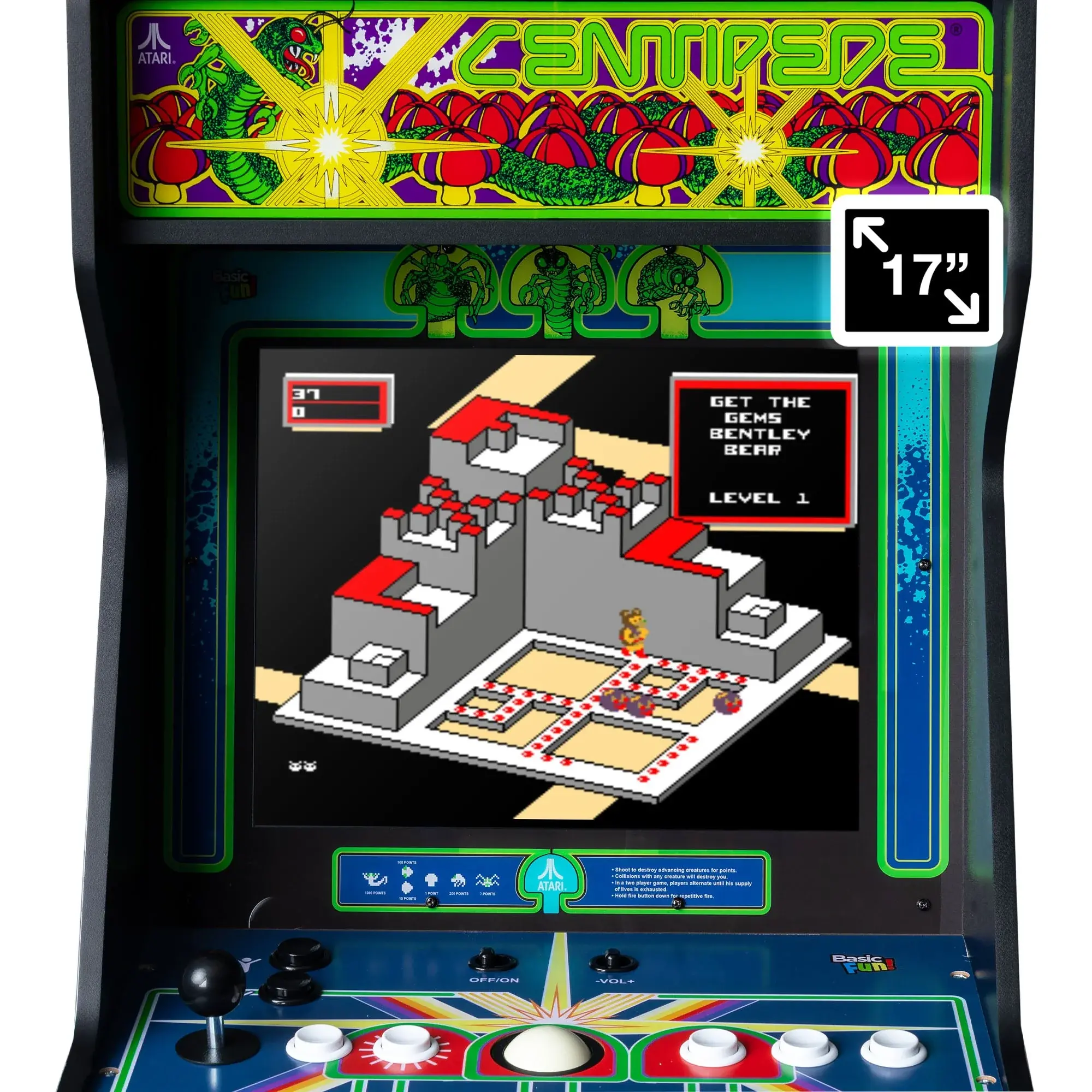 B0FTJDB558 Arcade 1Up Atari Centipede Ultra Series Arcade-5