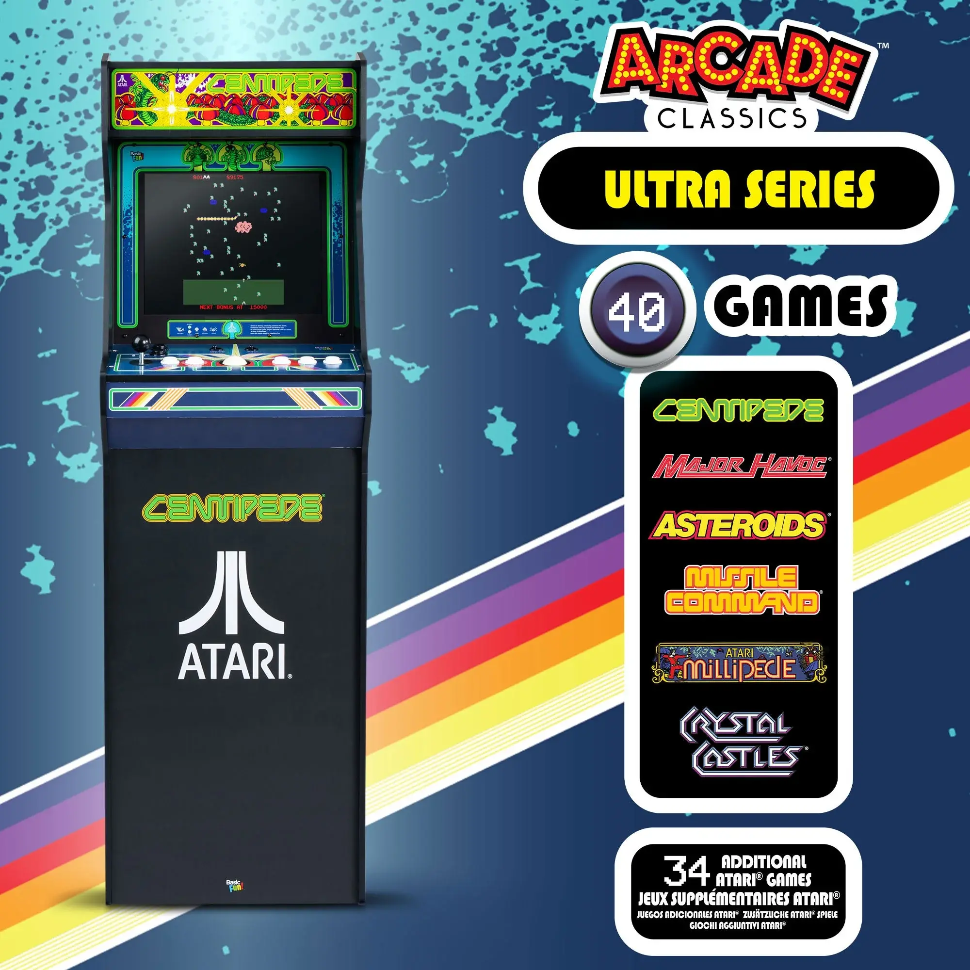 B0FTJDB558 Arcade 1Up Atari Centipede Ultra Series Arcade-7