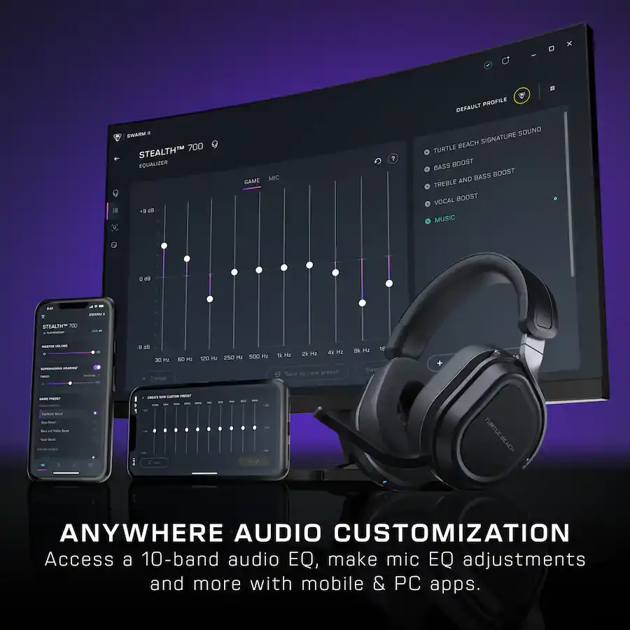 TURL210105UNI Turtle Beach Stealth 700 Gen 3 Wireless Over-Ear Gaming Headset for Xbox Series X|S, Xbox One - Black-9