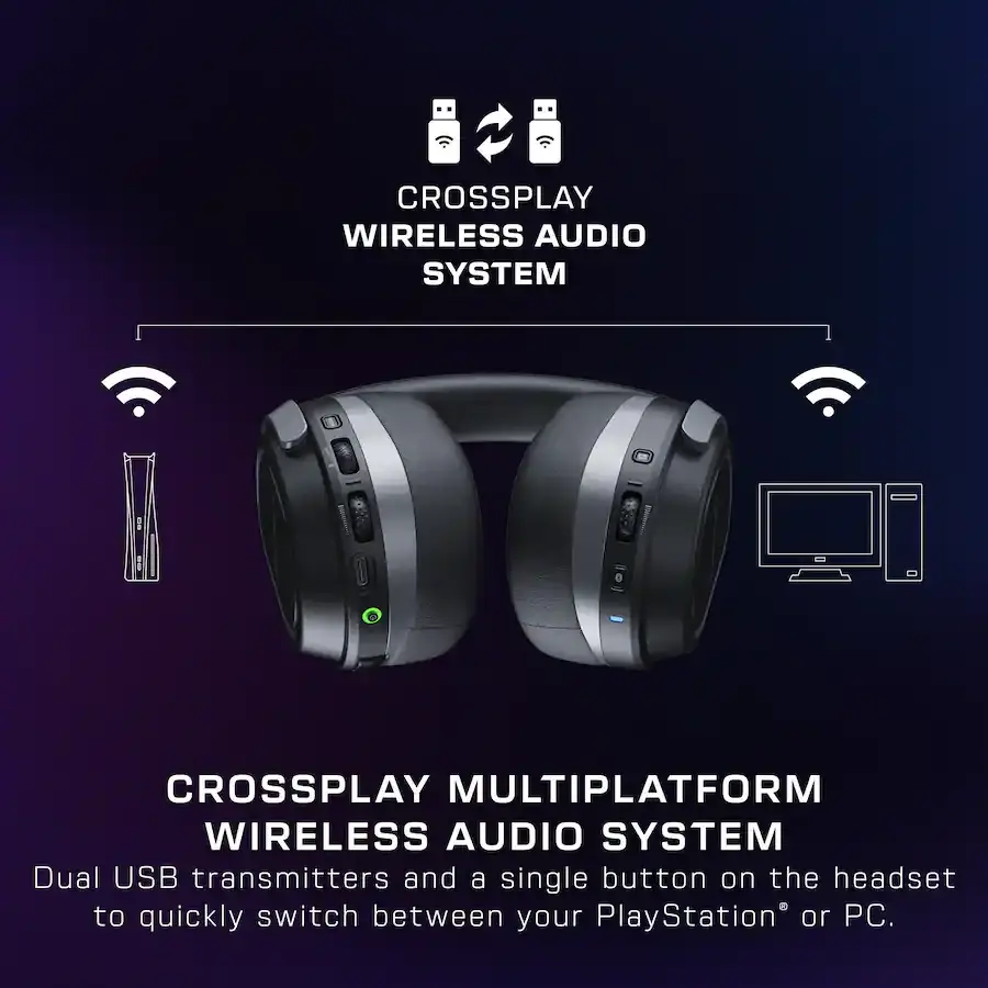 TURL310105UNI Turtle Beach Stealth 700 Gen 3 Wireless Over-Ear Gaming Headset for PS5, PS4 & PC - Black-2