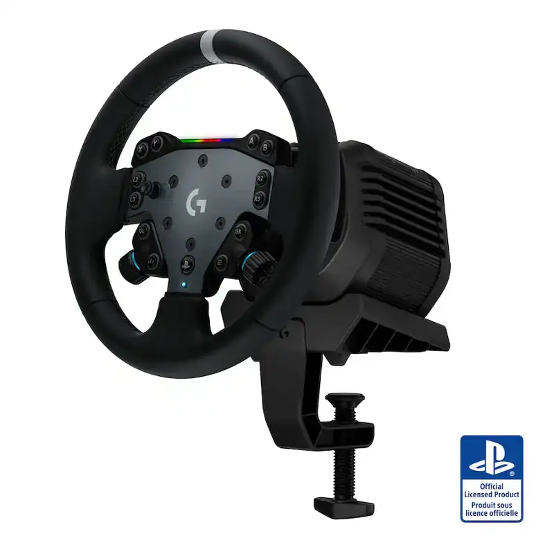 Logitech RS50 System 3 Piece Slim Racing Steering Wheel for PlayStation and PC