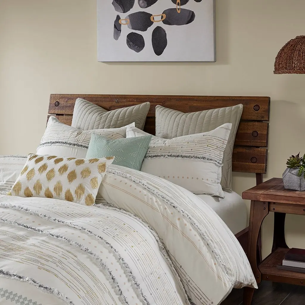 Nea Gray Full/Queen 3-Piece Comforter Set-2