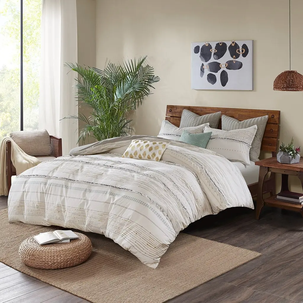 Nea Gray Full/Queen 3-Piece Comforter Set-5