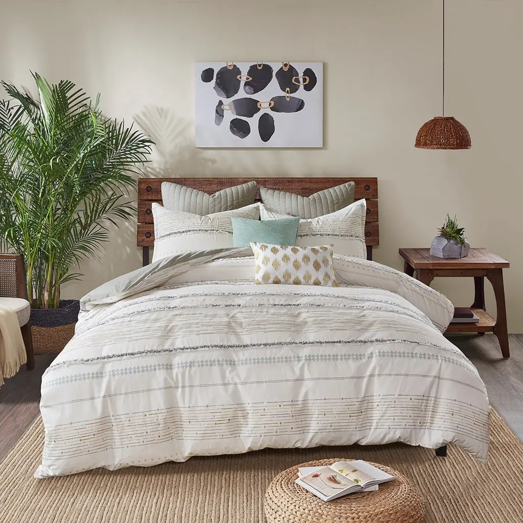 Nea Gray Full/Queen 3-Piece Comforter Set-6
