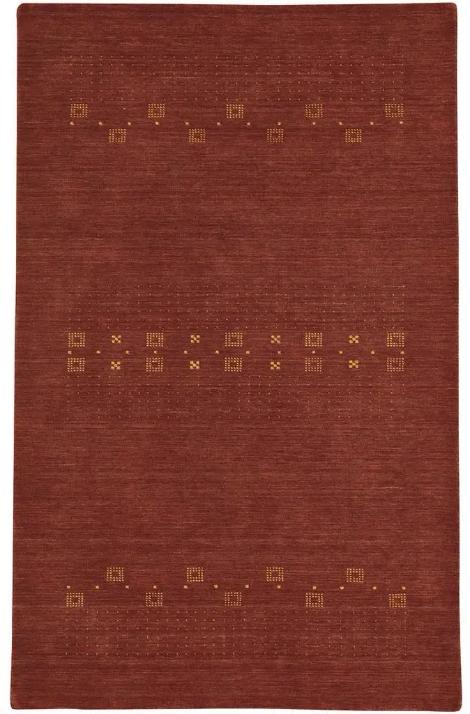 3495RS08001000800/GABBESH-8X10 Simply Gabbeh 8 x 10 Adobe Red Area Rug-2
