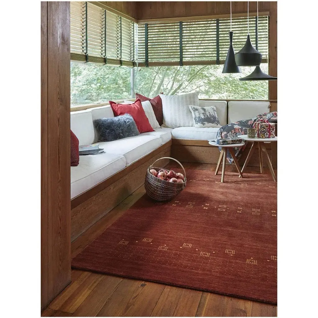 3495RS08001000800/GABBESH-8X10 Simply Gabbeh 8 x 10 Adobe Red Area Rug-1