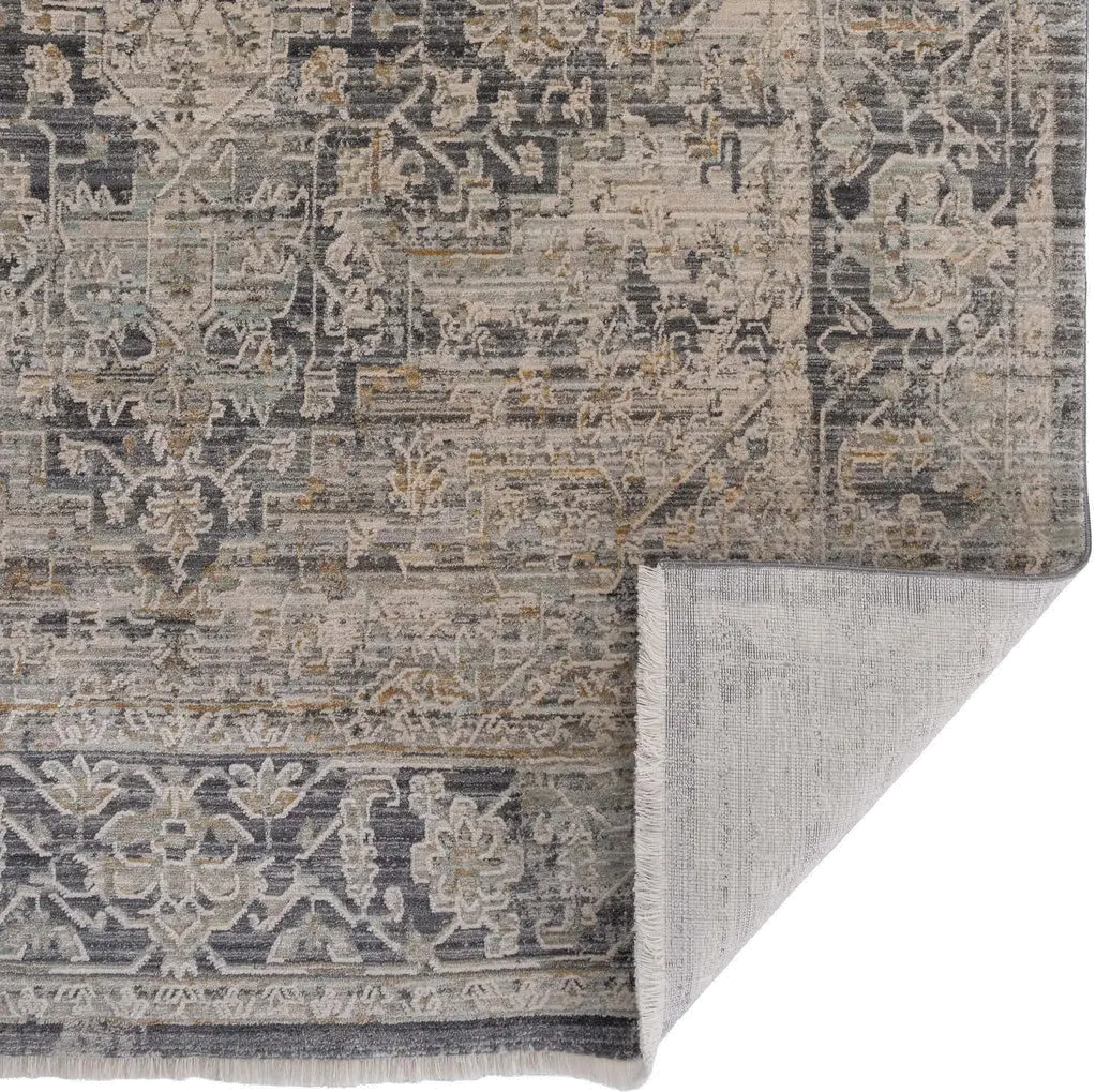 3805RS07101000400-ZENITH/8X10 Zenith-Heriz 8 x 10 Smoke Gray Area Rug-3
