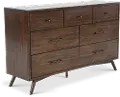 Robin Mid-Century Modern Walnut Brown Dresser