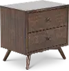 Robin Mid-Century Modern Walnut Brown Nightstand