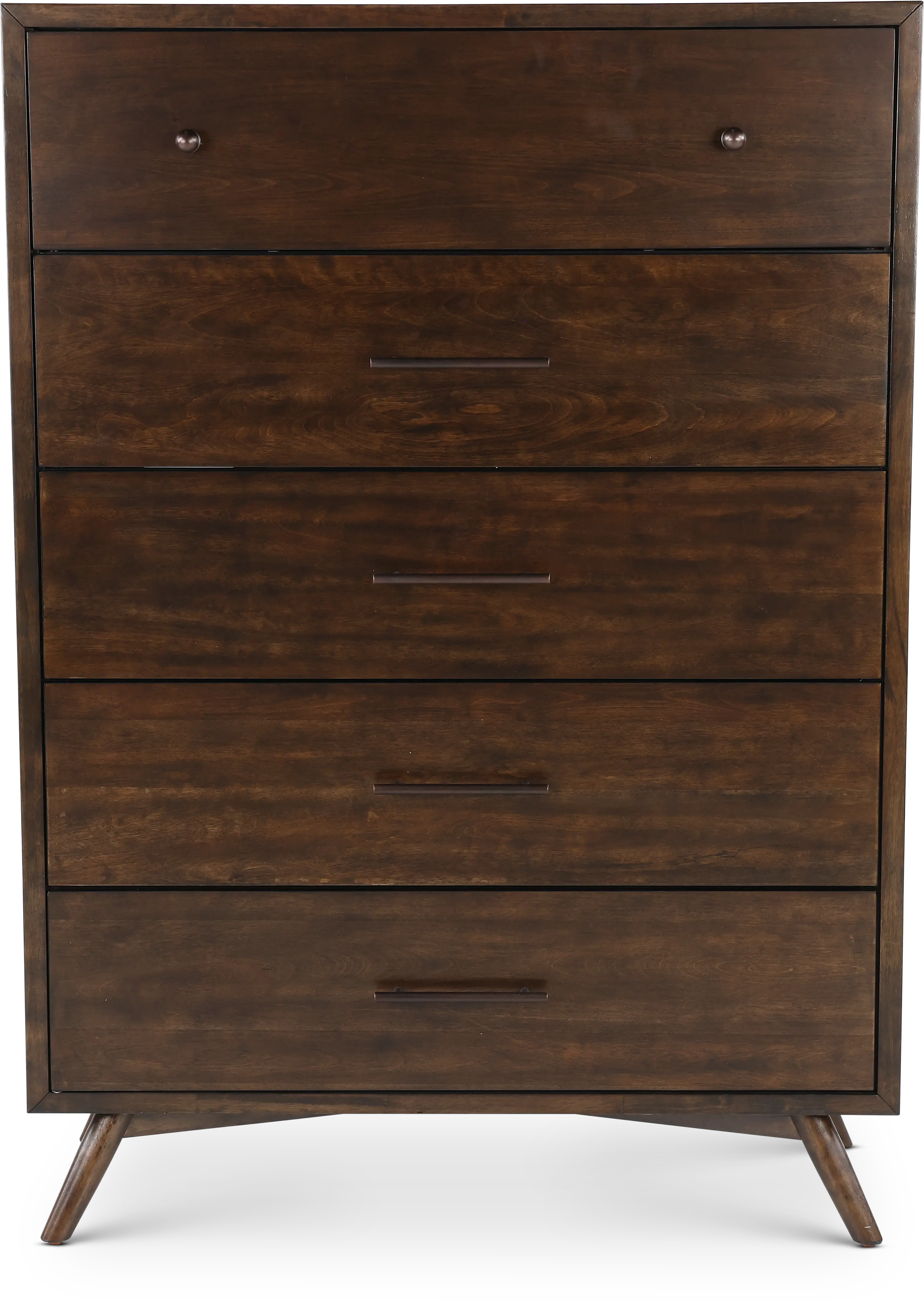 Robin Mid-Century Modern Walnut Brown Chest of Drawers-2