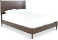 Robin Mid-Century Modern Walnut Brown King Platform Bed