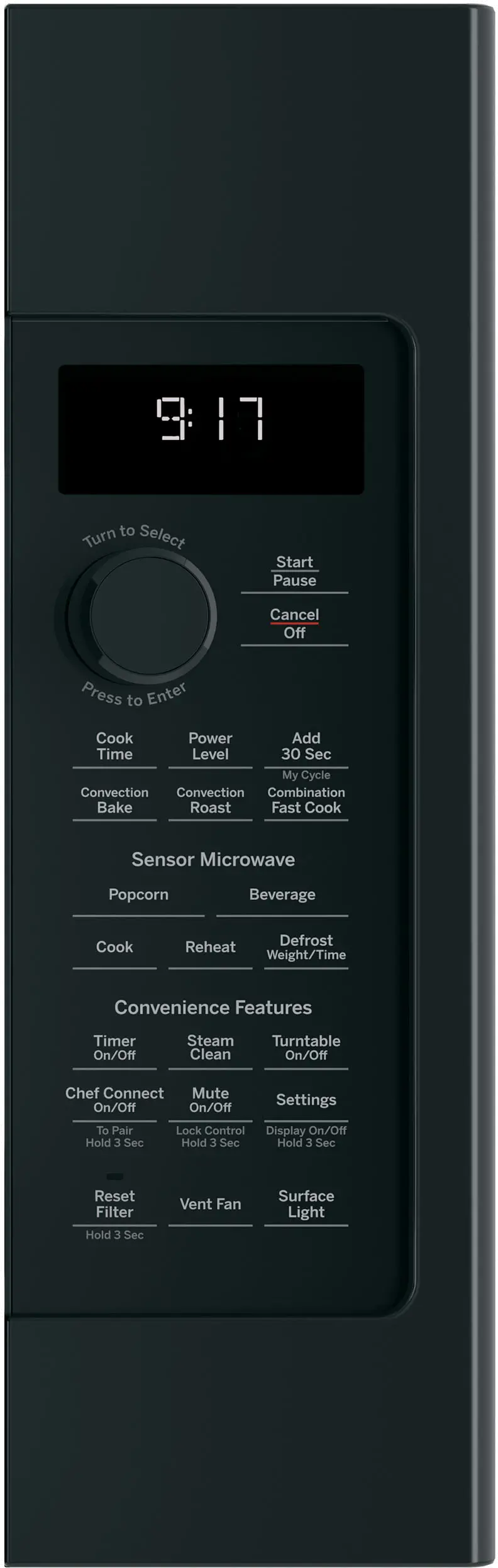 PVM9179DRBB GE Profile 1.7 Cu Ft Convection Over-the-Range Microwave - Black-4