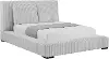 Lotus Light Gray Queen Upholstered Platform Bed