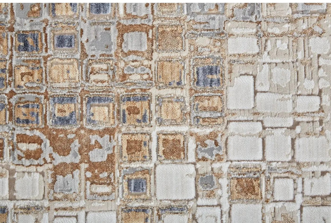 Laina 5 x 8 Mosaic Beige Gray Area Rug-6