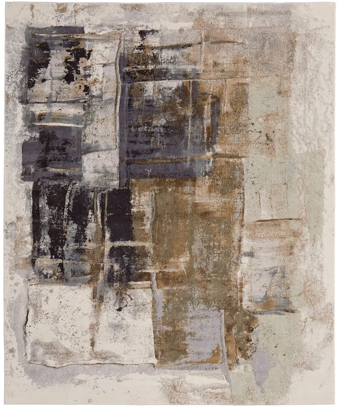 Clio 5 x 8 Gray Multicolored Area Rug-1
