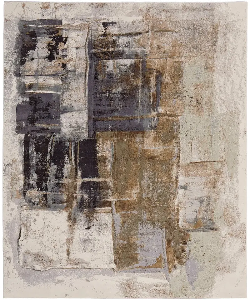 Clio 5 x 8 Gray Multicolored Area Rug