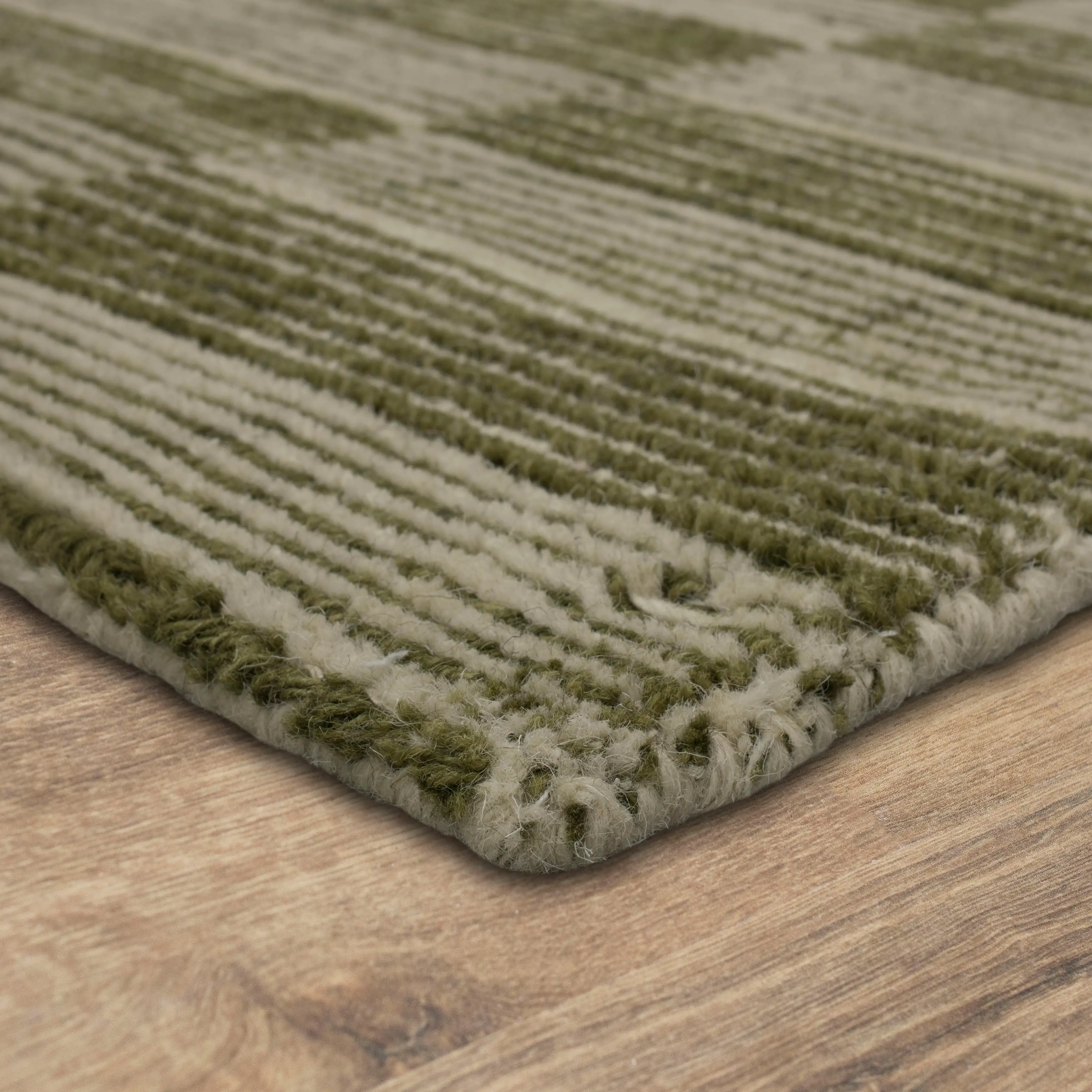 R1091-214/SAGE-GREEN/5X8 Broken Stripe 5 x 8 Sage Green Area Rug-3