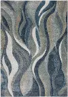 CO5NA5X8/NAVY-5X8 Carmona 5 x 8 Navy Waves Area Rug