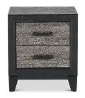 Lisbon Gray and Black Nightstand