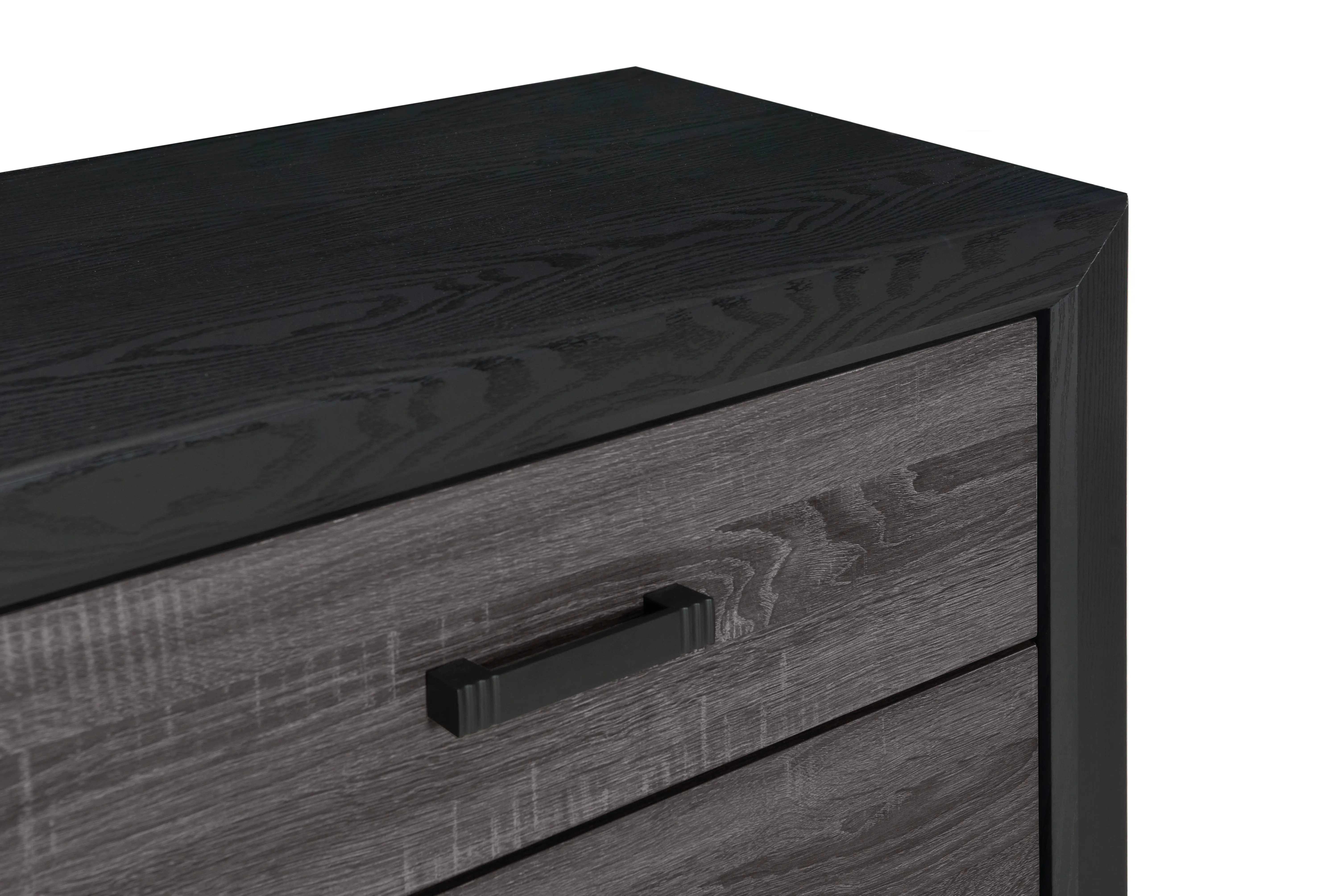 Lisbon Gray and Black Chest of Drawers-2