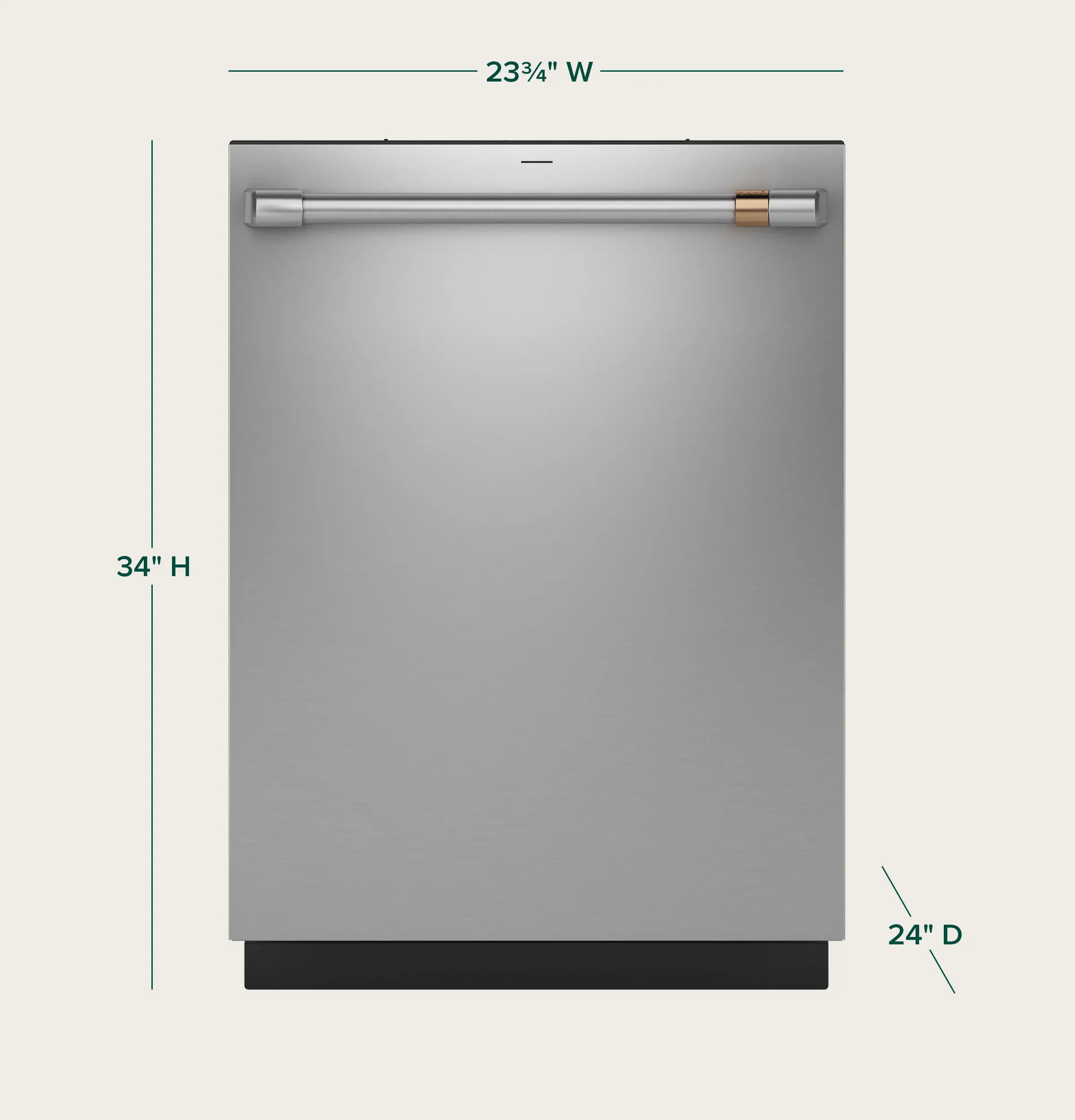 CDT828P2VS1 GE Cafe Top Control Dishwasher - Stainless Steel-3