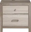 Aaray Two-Tone Natural Nightstand