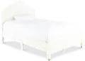Olivia French White Twin Panel Bed
